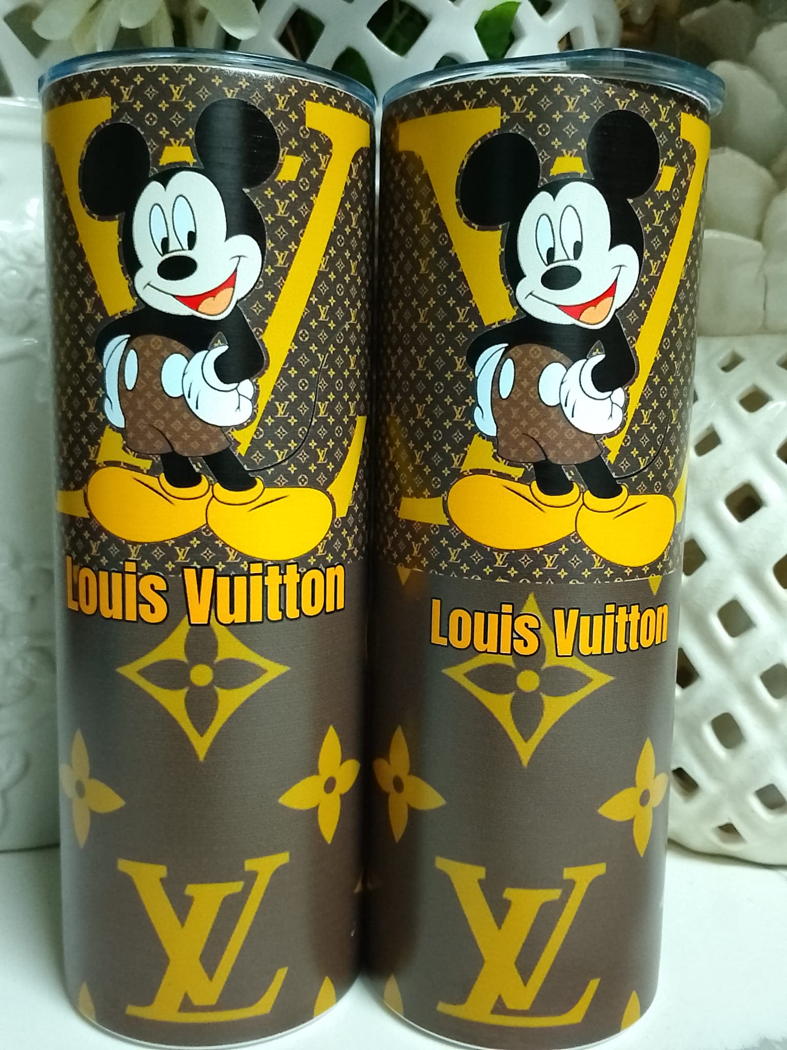 Brown Mickey Mouse Tumblers