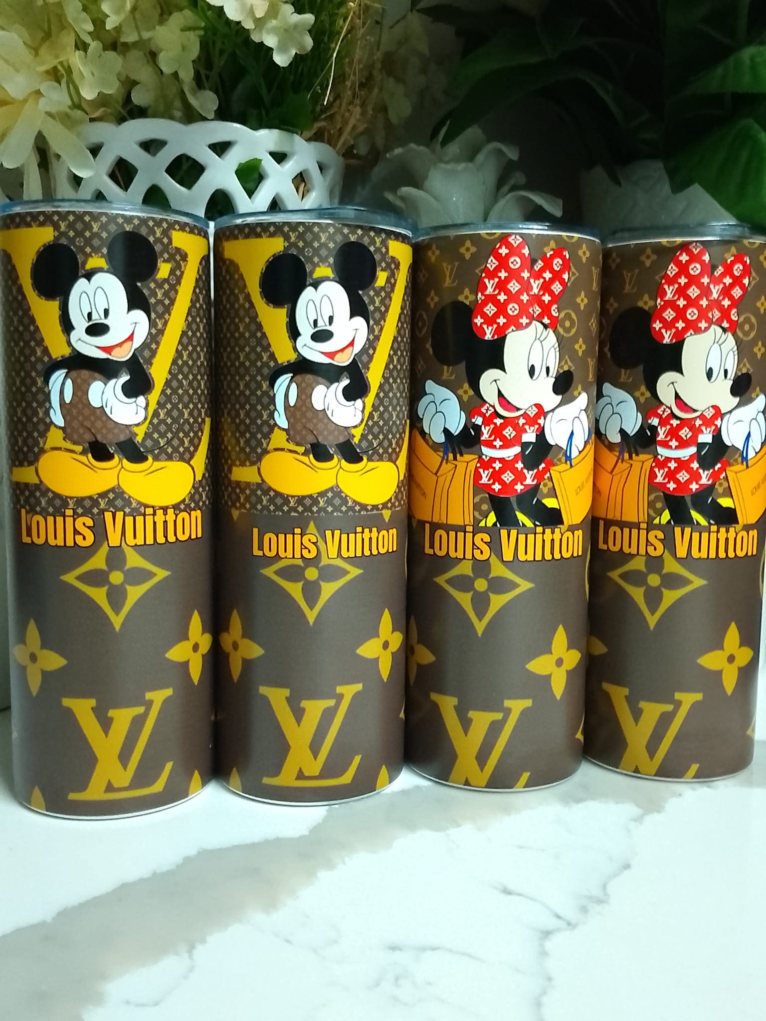 Brown Mickey Mouse Tumblers