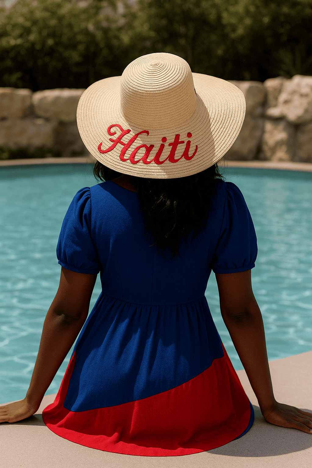 “Haitian Heritage Tropical Elegance Hat”