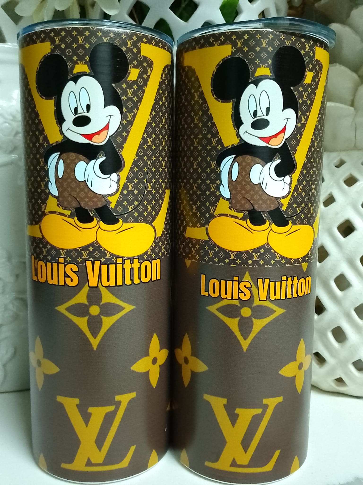 Brown Mickey Mouse Tumblers