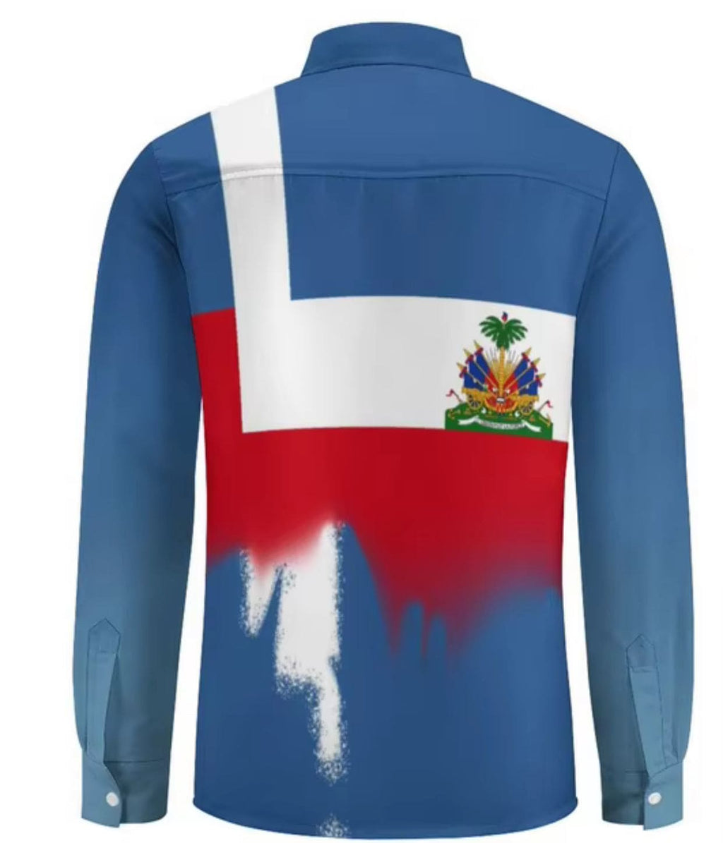 Long Sleeve Shirt Men Clothes Samoan Polynesian Shirts For Tribal Island Top Men's Shirt