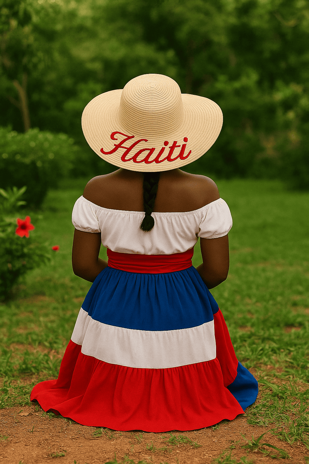 “Haitian Heritage Tropical Elegance Hat”