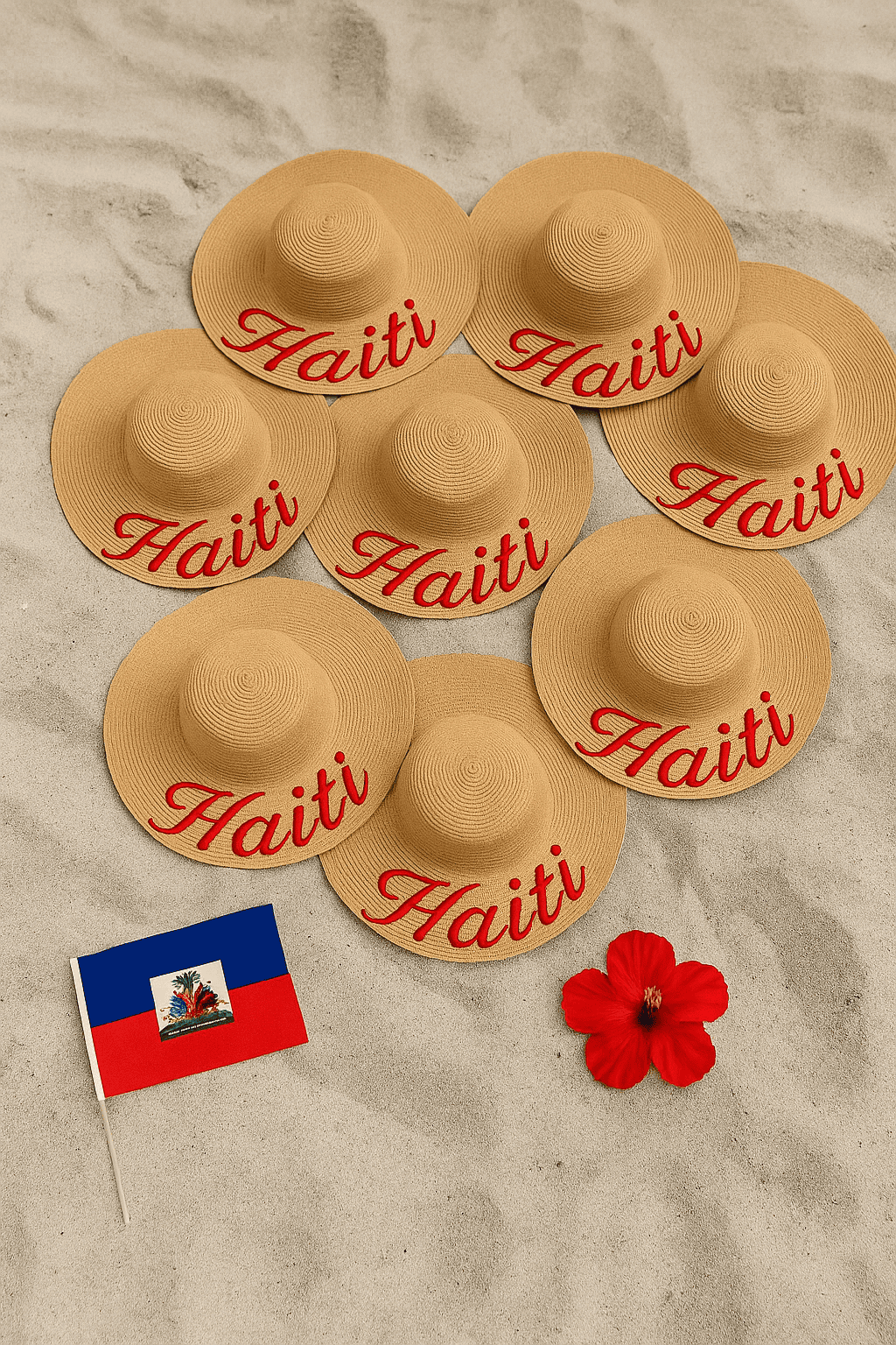 “Haitian Heritage Tropical Elegance Hat”